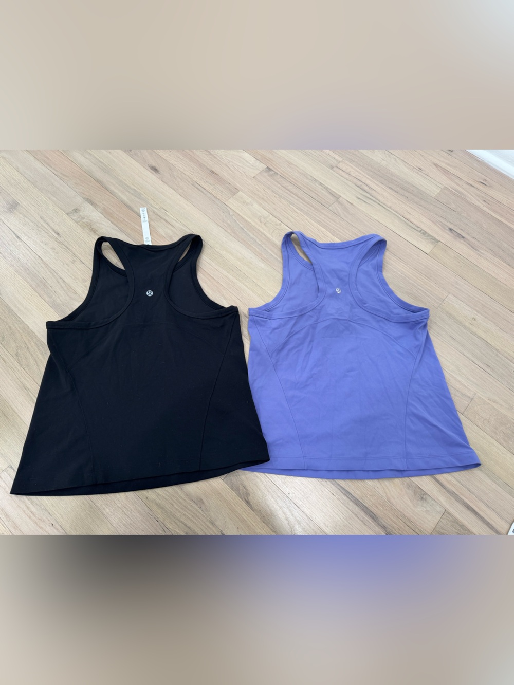 lululemon athletica Racerback Tank Tops - Black & Lavender